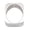Silver, variant on Thick Square Bangle Bracelet For Women Glossy Fashion Jewelry Accessory