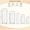 thumbnail image 4 of 20pcs Modern Glass Cylinder Vase, Mibote Floral Vase for Home Decor, Wedding Party Decor with Wide Mouth, 4 of 7