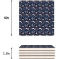 thumbnail image 3 of RYLABLUE Nautical Theme Pirates Skull Set of 4 Coaster for Drinks, Absorbent Ceramic Stone Coasters Cup Mat with Cork Base for Home Kitchen Room Coffee Table Bar Decor, 3 of 4