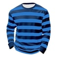 thumbnail image 4 of CONZONE Carnival Men's T-Shirts Short Sleeve T Shirts for Men Casual Crew Neck Striped Lightweight Tees Soft Cozy Athletic Tops, 4 of 5