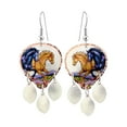 thumbnail image 3 of FRONT LINE JEWELRY Artisan-crafted Horses Jewelry Collection: Cutout Horse Earrings/Horse Art Jewelry/Watercolor Horse Earrings\Horse Gifts (EagleFeather), 3 of 12