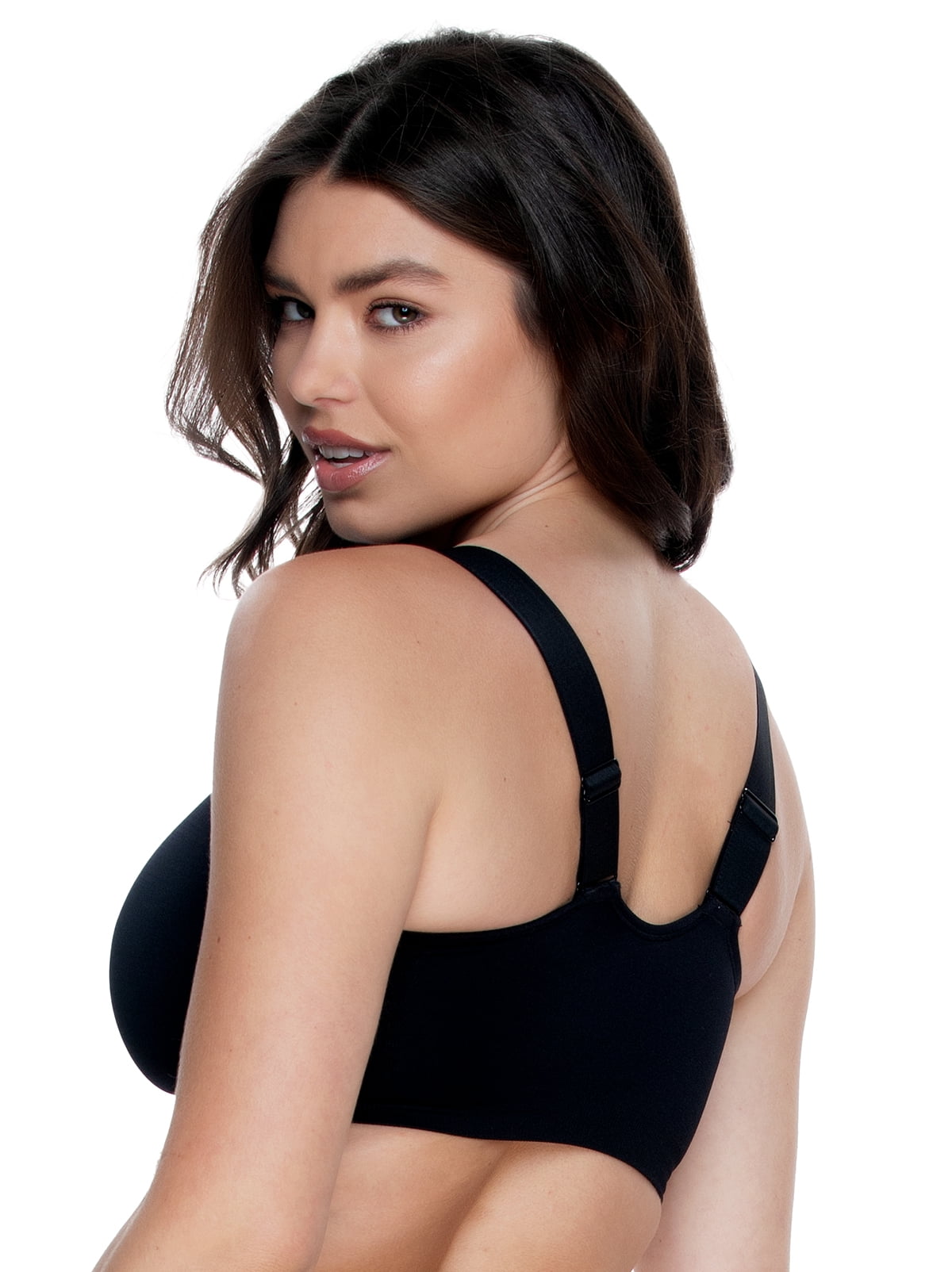 Felina | Utopia Front-Close Racerback T-Shirt Bra (Black, 44G)