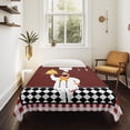 thumbnail image 4 of Fat Chef Large Tapestry for Bedroom Wall Hanging Tapestry, Red Gourmet Kitchen Red Black Buffalo Plaid Ceiling Backdrop Tapestries Poster Blanket Wall Decor for Teens Room Living Room Dorm 86" x 104", 4 of 8