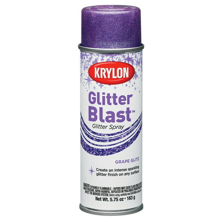 Krylon Glitter Blast Grape Glitz Spray Paint, 5.7 (Best Spray Paint For Plastic)