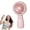 Pink, variant on Clearance Under $5 | Low Noise 3 Speed Mini Handheld Fan, USB Rechargeable Pocket Portable Cooler For Indoor Outdoor Travel Commuting Hiking(Green)