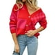 thumbnail image 1 of Cárdigan de Larga con Botones y Cuadros en Bloques de Color para Mujer, Suéteres de Punto A Cuadros, Ropa Y2K Rojo M, 1 of 10