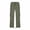 Green, variant on Men's Casual Cargo Pants with Multi Woven Pockets Solid Color Elastic Waist