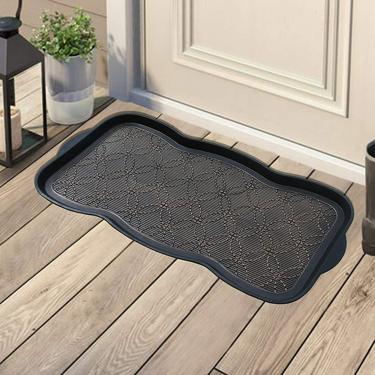 SafetyCare Rubber Shoe & Boot Tray - Multi-Purpose - 32 x 16 Inches - 2 Mats