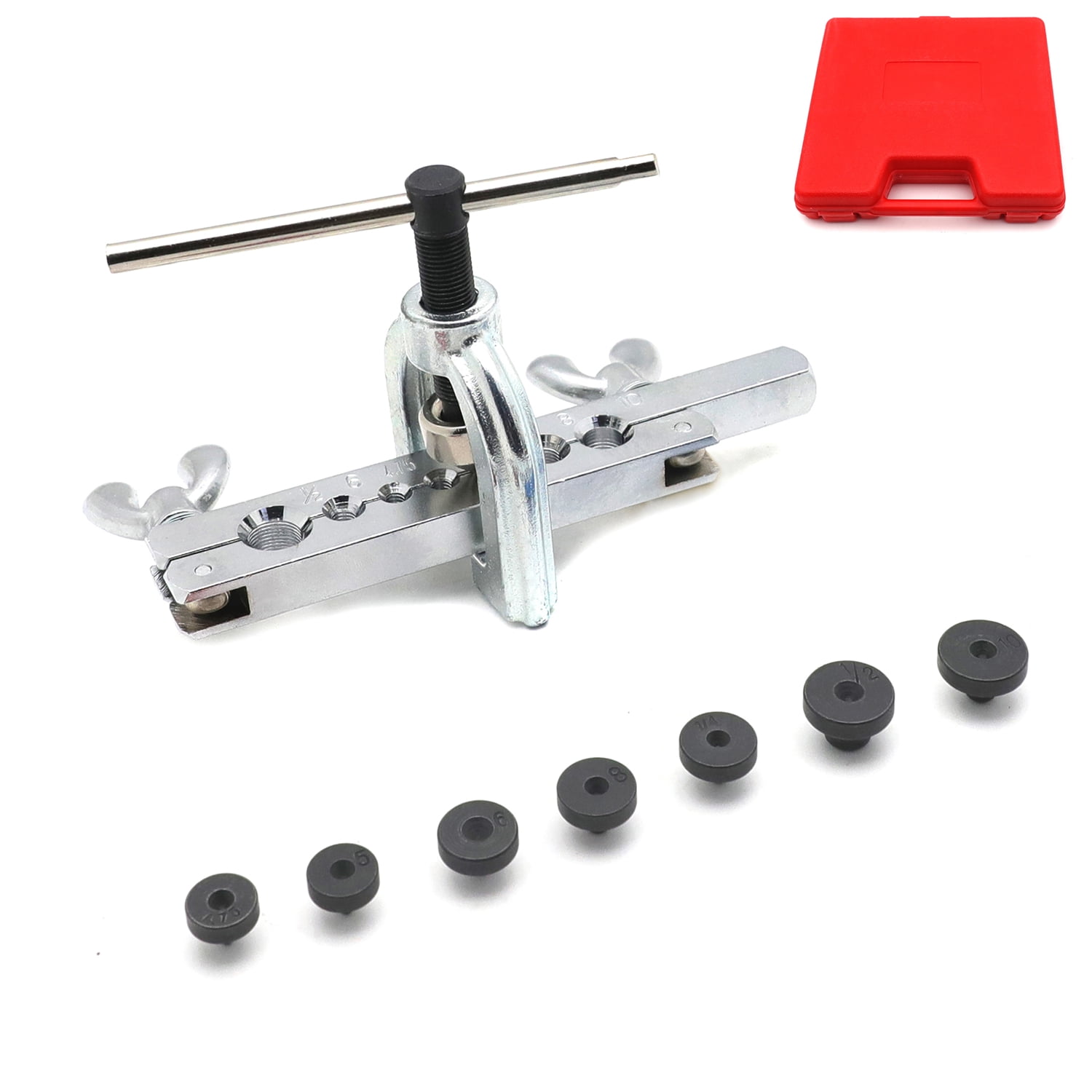 HTTMT Professional Double Flaring Tool Kit 7 Dies Double Single Flare