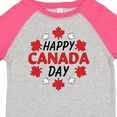 thumbnail image 4 of Inktastic Happy Canada Day- Maple Leaf Circle Boys or Girls Toddler T-Shirt, 4 of 5