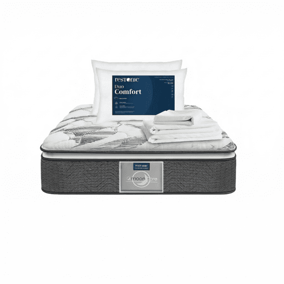 Colchon Individual Restonic Ortopedico Ultra Confort  2 Almohadas Premium Sabanas Frias