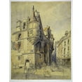 thumbnail image 2 of Thomas Shotter Boys 15x18 Gold Ornate Wood Frame and Double Matted Museum Art Print Titled - The Hotel De Sens, Rue Du Figuier (1833), 2 of 4