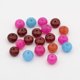thumbnail image 1 of Natural White Jade Beads Dyed Faceted Rondelle Mixed Color 6x4~5mm Hole: 1mm, 1 of 1