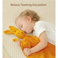 thumbnail image 5 of Warmself Lovey Security Blanket 100% Organic Muslin Stuffed Bunny Animal Baby Blankie-2 Pack Yellow, 5 of 5
