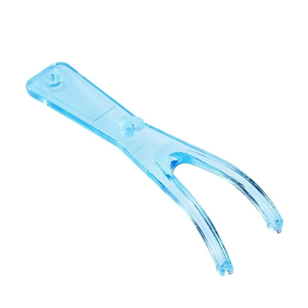 BESTYO Portable Dental Floss Holder Dental Flosser Built in Spool Flat