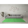 thumbnail image 3 of Ahgly Company Indoor Rectangle Solid Emerald Green Modern Area Rugs, 2' x 5', 3 of 4