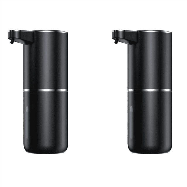 2X Automatic Soap Dispenser, 380 Ml, Electric Wall Mounting, Non-Contact Automatic Soap Dispenser, USB Rechargeable Foam