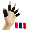 10 Pcs Elastic Finger Sleeves For Basketball Anti Sprain Thumb Brace Retainer Finger Support