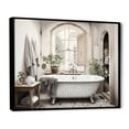thumbnail image 2 of Designart "Simplicity Bath Of Serenity II" Bath & Laundry Floater Framed Wall Art Print, 2 of 7