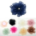 thumbnail image 2 of Organza-Flower Burning Edge Fabric Floral Flower Handmade Flower Hair Accessorry Clothing Flower Ornament Women, 2 of 4