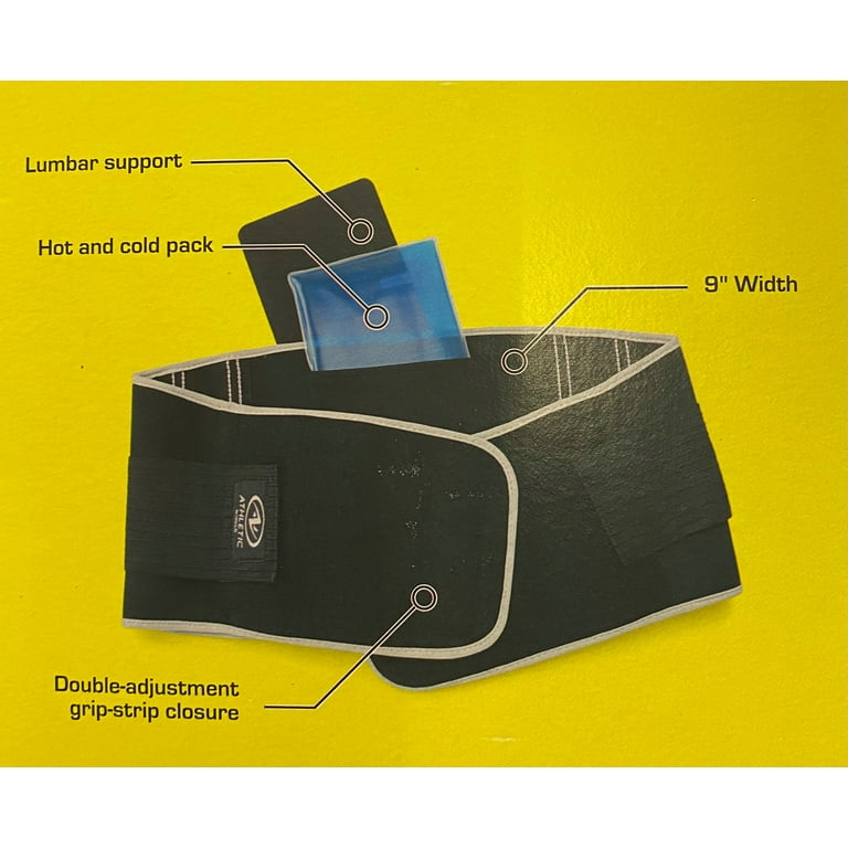Athletic Works Hot Cold Waist Trimmer Belt, with Hot Cold Pack
