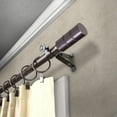 thumbnail image 2 of Rod Desyne Thomas 13/16" Single Curtain Rod, 66-120 inch, Cocoa, 2 of 3