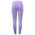 thumbnail image 6 of ZHOUCHANKIDS Women Lined Leggings Weather Thick Thermal Warm Winter Tights Lift High Waist Tummy Pants Purple L, 6 of 9
