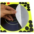thumbnail image 4 of 50 objetivos de tiro, objetivo de papel adhesivo para salpicaduras reactivas de color amarillo fluorescente, 203x203mm, 4 of 5