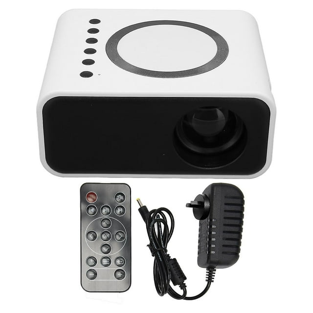 Mini projecteur portable Full HD 1080P LED, projecteur de cinéma maison pour iOS et Android, prise américaine blanche