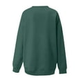 thumbnail image 5 of Christmas Sweatshirts for Women Thin Fleece Crew Neck Print Loose Long Sleeve Sweatshirt Tunic Tops, 5 of 5
