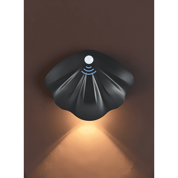 Motion Sensor Wall Light, USB Rechargeable Wireless LED Sconce, 3-Color Dimmable, Magnetic Mount, for Bedroom Stairs Hallway, Black