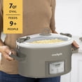 thumbnail image 3 of Crock-Pot® Programmable 7-Quart Cook and Carry Slow Cooker, Grey – OPEN BOX – Tested & Guaranteed, 3 of 8