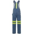 thumbnail image 6 of Men's Hi-Vis Bib Overall Men Enhanced Visibility Denim Dungaree PANTS Yellow Light Blue 30-34, 6 of 6