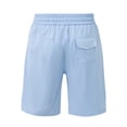 thumbnail image 2 of Pantalones cortos ligeros y holgados para hombre: color liso, transpirables, ocio/playa, primavera/verano, 2 of 8