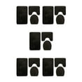 thumbnail image 2 of ZheElen 3x Absorbent Bath Rug Set Bathroom Dry And Fresh Easy To Install Polyester Absorbent Bath Mat For Bathtub And Shower PJ210831-A004 5Set, 2 of 6