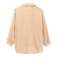 thumbnail image 5 of Oversized Tshirts Shirts for Women Transparent Anti Sunburn Shirt Long Sleeved Button Up Top Casual Loose Fitting Shirt for Summer Short Sleeve Women's Tops, Tees & Blouses, 5 of 7