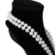 thumbnail image 5 of 2X Collar Con Cuentas Artificiales Blancas Perlas Imitativas Collar de Cadena para Mujeres, 5 of 7
