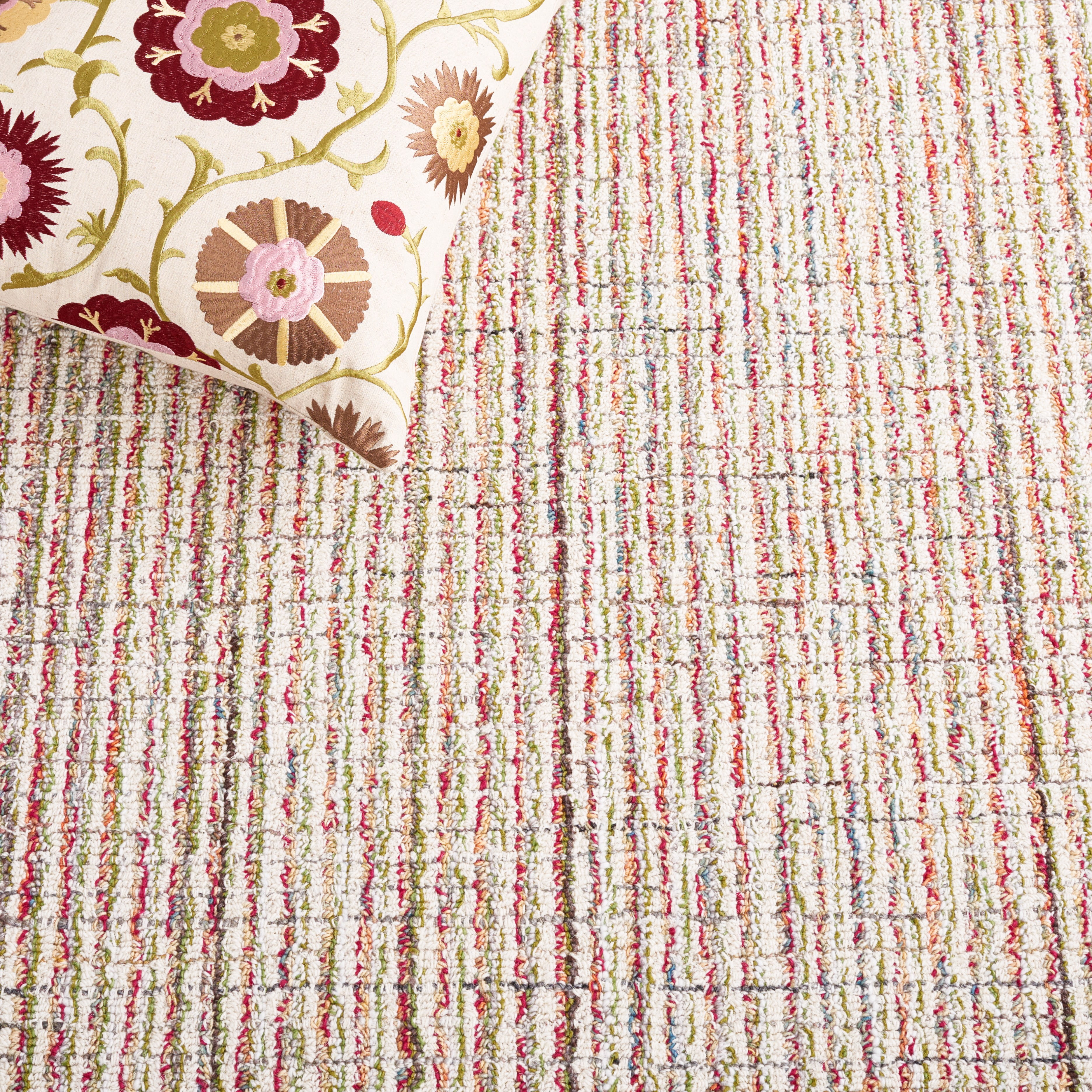 SAFAVIEH Abstract Fredrick Striped Area Rug, Red/Green, 4' x 6'