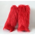 thumbnail image 4 of Gegefur Women's Furry Fluffy Boot Faux Fur Long Snow Boot Knee High Boots Warm Comfortable Outdoor Flat Shoes, 4 of 6