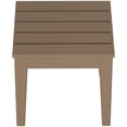 thumbnail image 5 of Pemberly Row Contemporary Adirondack Square Outdoor Side Table in Brown Plastic, 5 of 5