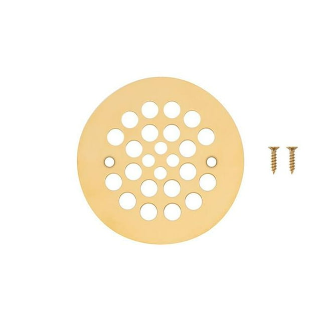 Premier Copper Products D-415PB Couvercle de Vidange de Douche Ronde de 4,25 Po&44; Laiton Poli