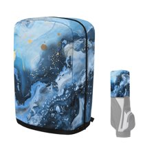 Yuyamidu Blue Marble Print Golf Bag Dust Cover for Men Women Fashion Golf Bag Top Cover for Stand Cart Bags Easy to Carry Protect Your Clubs