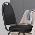 thumbnail image 4 of Bowery Hill Contemporary Vinyl Stacking Banquet Chair in Black, 4 of 7