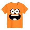 thumbnail image 4 of Ymyiu Toddler Boy Shirt Boys Short Sleeve T-Shirts Kids Casual Summer Crewneck Shirts Fashion Tops Tees Size 11-12 Years(Orange, 11-12 Years), 4 of 4