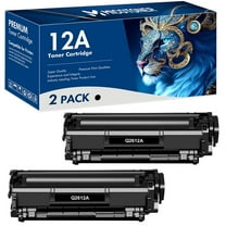 12A Toner Cartridges Compatible for HP 12A Q2612A 1012 LaserJet 1012 1018 1020 1022 1010 1015 3015 3020 3030 3050 3050Z 3052 3055 M1005 M1319 MFP Printer Ink, 2 Pack Q2612D