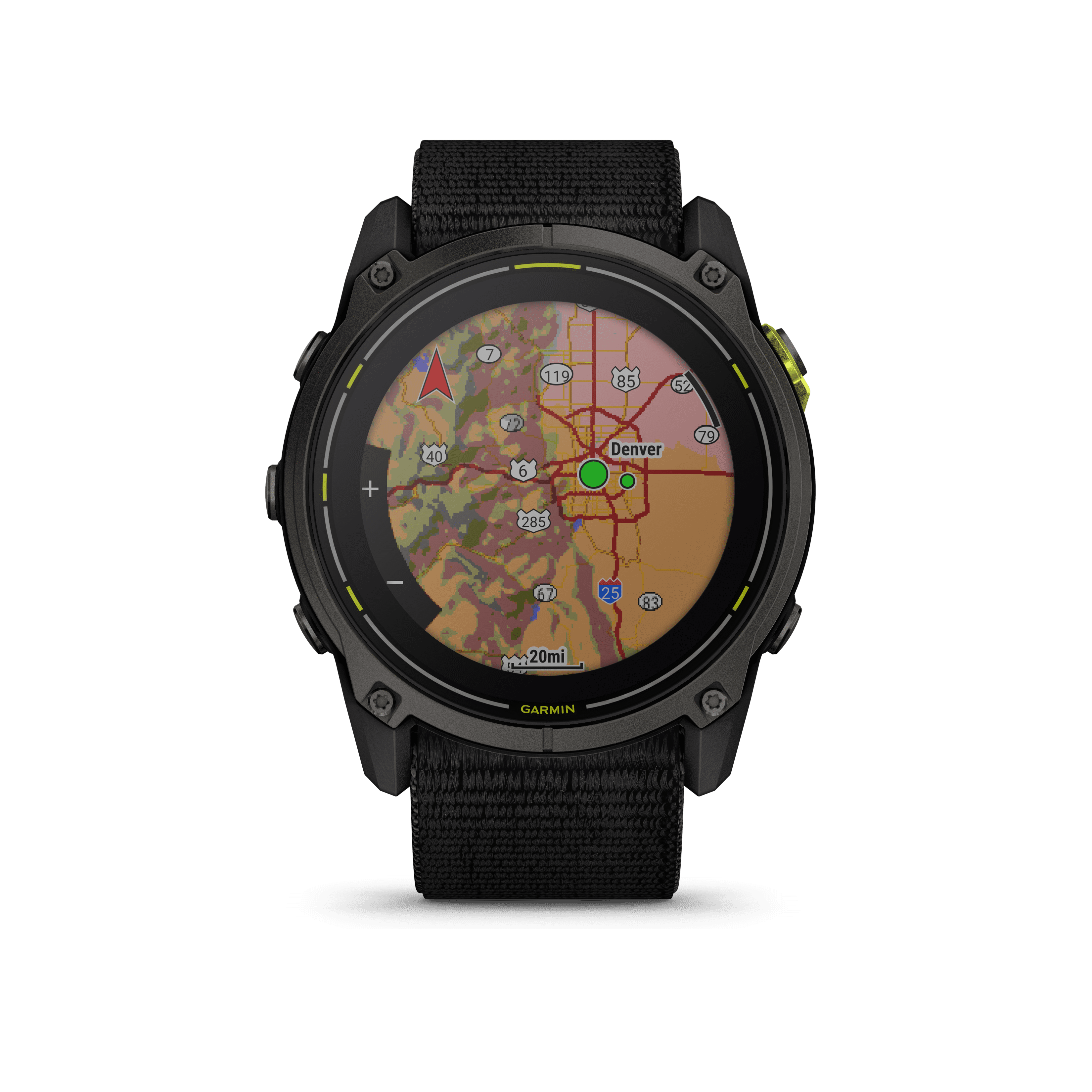 Garmin Enduro 3 – 51 mm, Solar, Sapphire, Ultraperformance GPS Smartwatch, Extreme Battery Life, Detailed Mapping, Built-in LED Flashlight, Carbon Gray DLC Titanium with Black UltraFit Nylon Strap