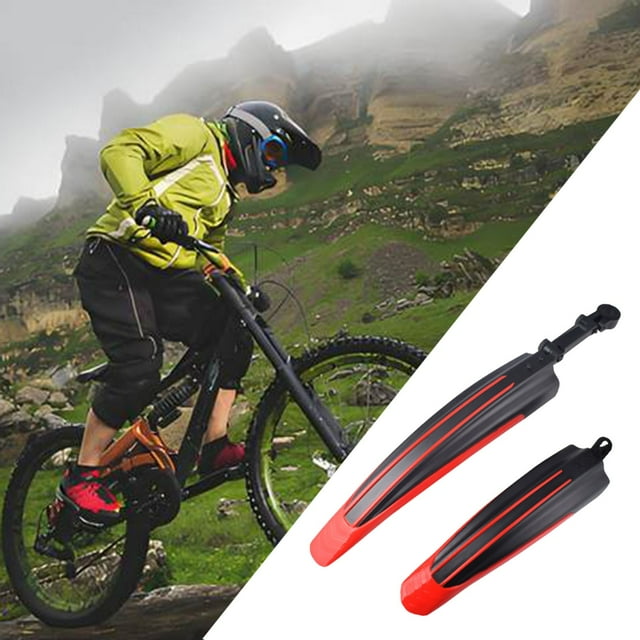 Riforla Garde-Boue de Vélo de Montagne Adapté au Kit Universel de Garde-Boue de Vélo Garde-Boue Détachable Rouge