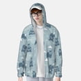 thumbnail image 2 of Balery Cute Hippopotamus Sudadera ligera de manga larga con capucha y protección solar UPF 50+ para hombre y mujer, ideal para pesca y running-Medium, 2 of 7
