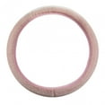 thumbnail image 4 of 38cm Soft Plush Car Steering Wheel Cover Stylish Breathable Comfortable Grip Pink, 4 of 8