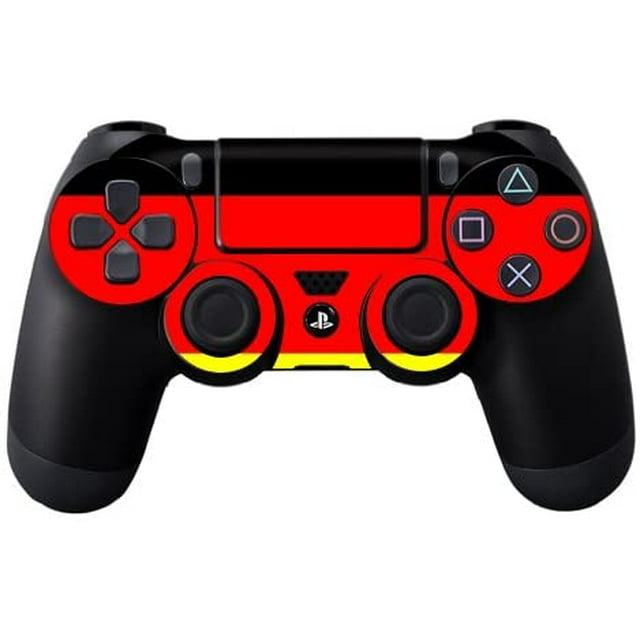 MightySkins Skin Compatible with Sony PS4 Controller - German Flag | Protective, Durable, and Unique Vinyl Decal wrap Cover | Easy to Apply, Remove, and Change Styles | Made in The USA